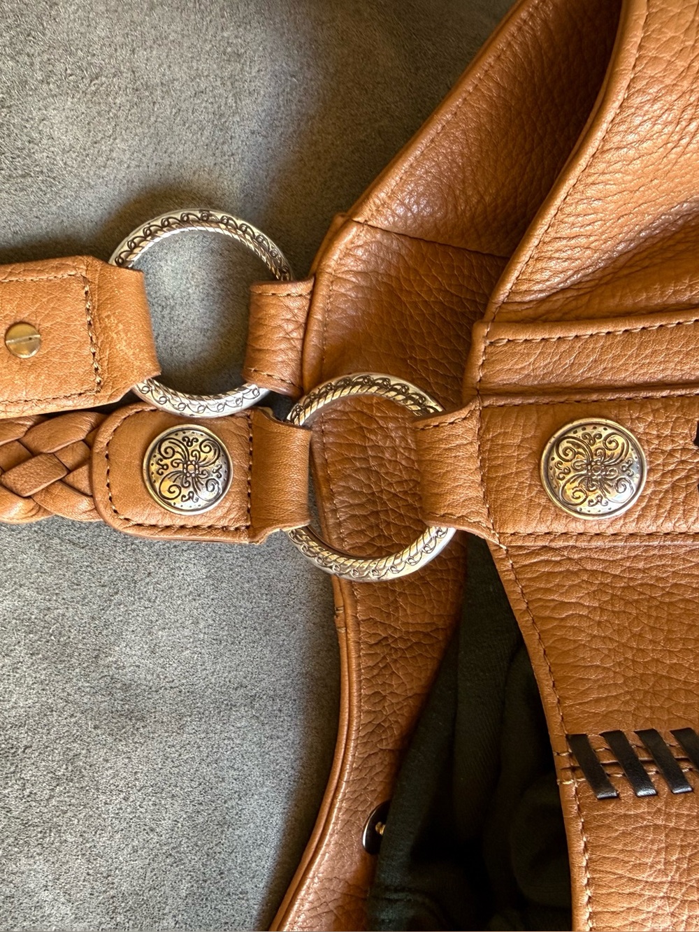 Brighton Mesa Vintage Leather Hobo Bag & Wallet Set - Picture 10 of 16